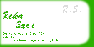 reka sari business card