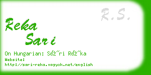 reka sari business card